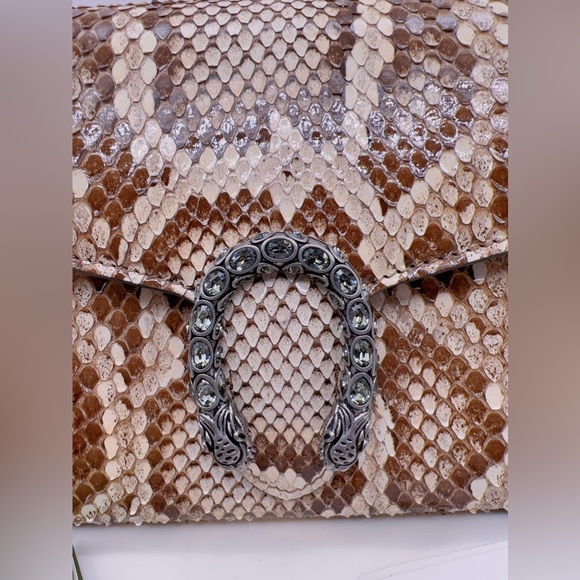 ❌SOLD❌NWT Authentic GUCCI Dionysus Mini Snakeskin Leather Chain Wallet Bag - Picture 9 of 16